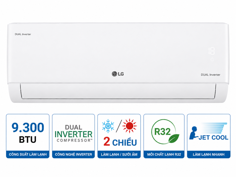 Điều hòa LG Inverter 9300 BTU IDC09M1