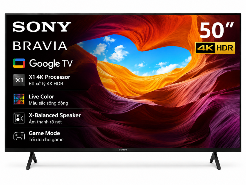 Google Tivi Sony 4K 50 inch K-50S30