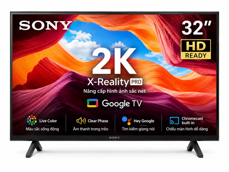 Google Tivi Sony 2K 32 inch KD-32W830K