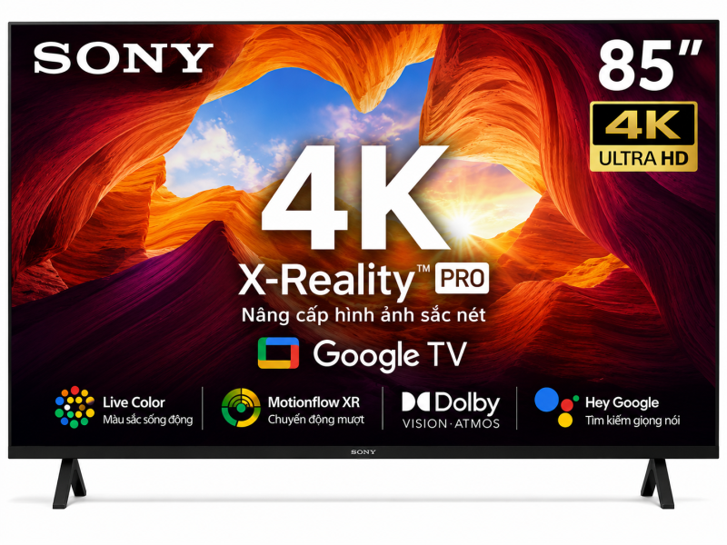 Google Tivi Sony 4K 85 inch KD-85X80L
