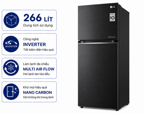 Tủ lạnh LG Inverter 266 lít LTB26BLM