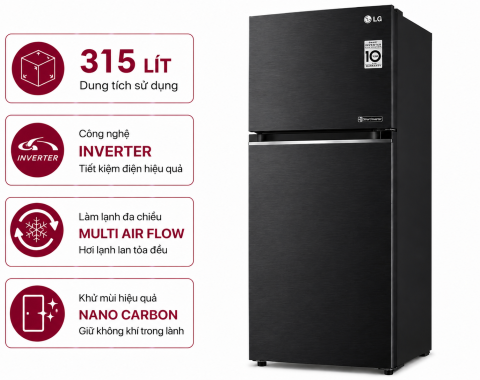 Tủ lạnh LG Inverter 315 lít LTB31BLM