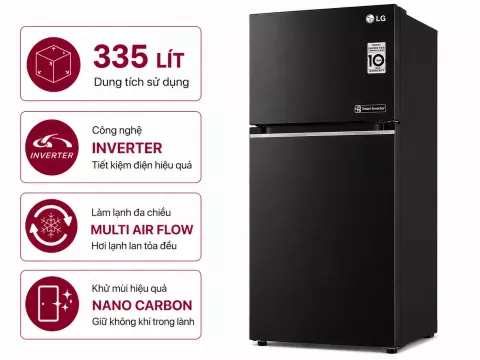 Tủ lạnh LG Inverter 335 lít LTB33BLMA