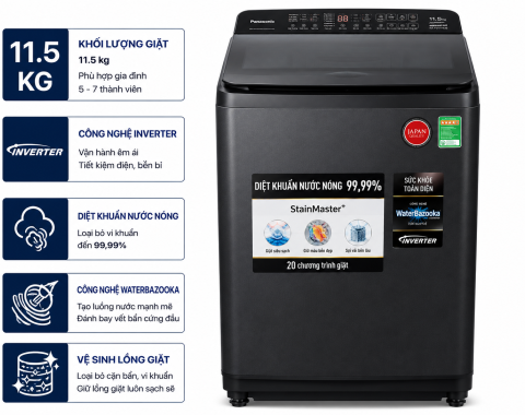 Máy giặt Panasonic Inverter 11.5 Kg NA-FD115V3BV