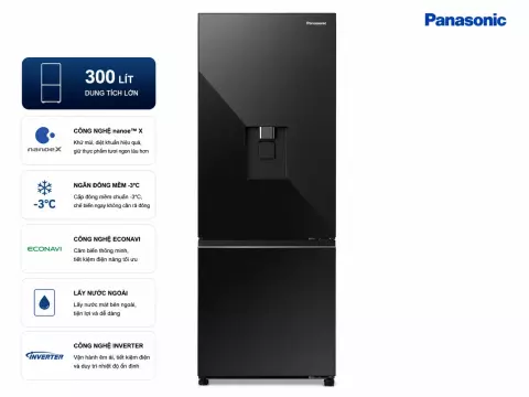 Tủ lạnh Panasonic Inverter 300 lít NR-BV331WGKV