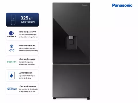Tủ lạnh Panasonic Inverter 325 lít NR-BV361WGKV