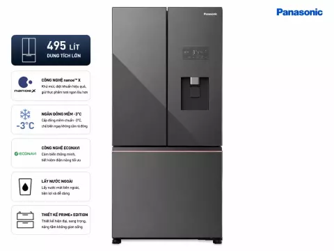 Tủ lạnh Panasonic Inverter 495 lít NR-CW530XMMV