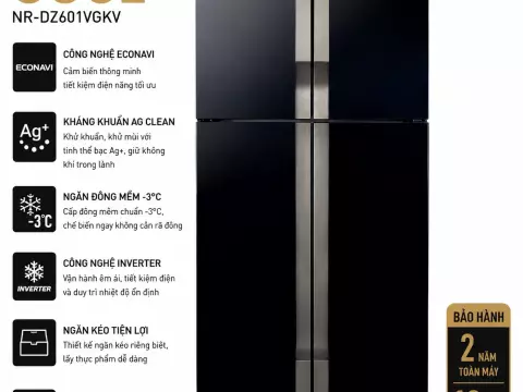 Tủ lạnh Panasonic Inverter 550 lít NR-DZ601VGKV