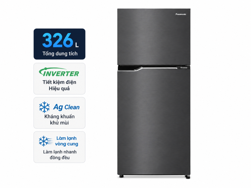 Tủ lạnh Panasonic Inverter 326 lít NR-TL351VGMV