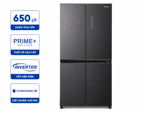 Tủ lạnh Panasonic Inverter 650 lít PRIME+ Edition Multi Door NR-WY720ZMMV