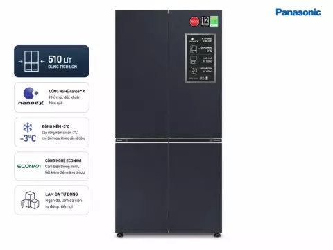 Tủ lạnh Panasonic Inverter 510 lít Multi Door NR-X561GB-VN