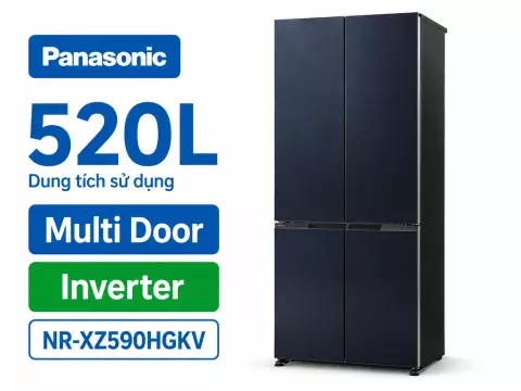 Tủ lạnh Panasonic Inverter 525 lít Multi Door NR-XZ590CWKV