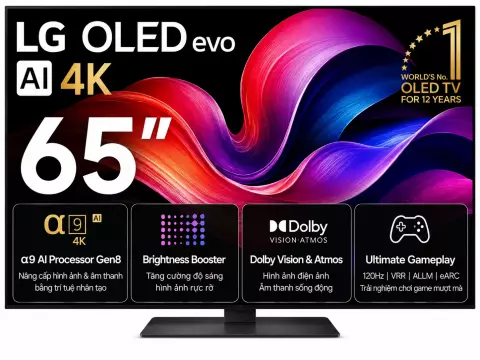 Smart Tivi OLED evo LG AI 4K 65 inch OLED65C5PSA