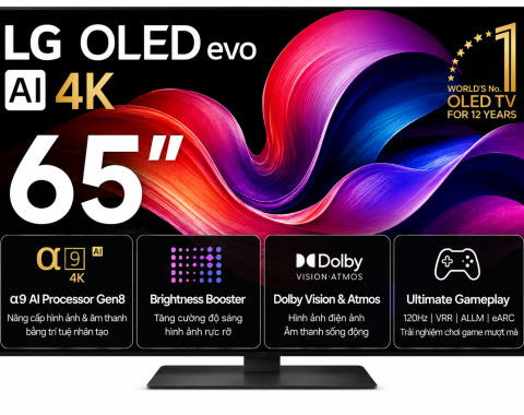 Smart Tivi OLED evo LG AI 4K 65 inch OLED65C5PSA