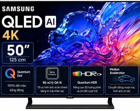 Smart Tivi QLED Samsung AI 4K 50 inch QA50Q7FA