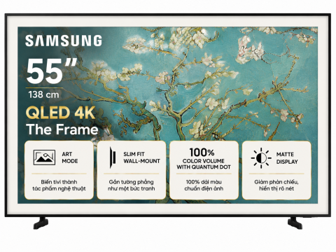 Tivi Khung Tranh The Frame Samsung QLED 4K 55 Inch QA55LS03F