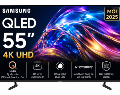 Smart Tivi QLED Samsung 4K 55 inch QA55Q7F5 Mới 2025