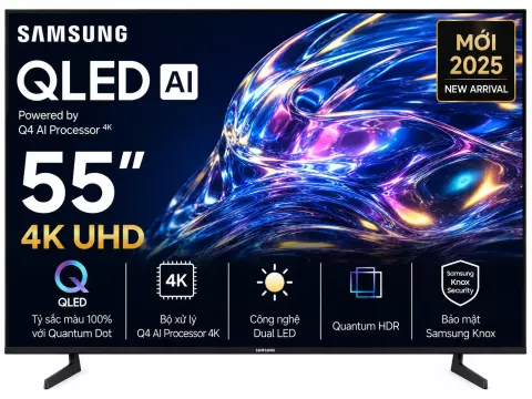 Smart Tivi QLED Samsung AI 4K 55 inch QA55Q8FA