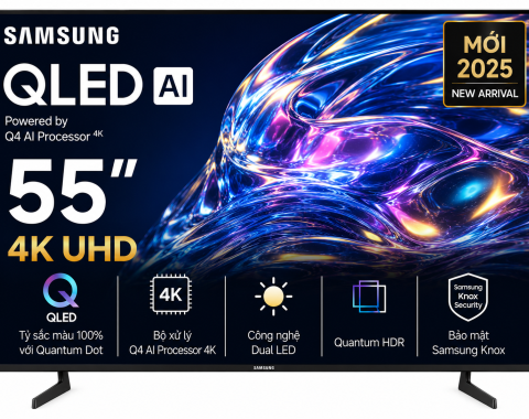 Smart Tivi QLED Samsung AI 4K 55 inch QA55Q8FA