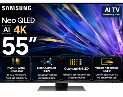 Smart Tivi Neo QLED Samsung AI 4K 55 inch QA55QN80F