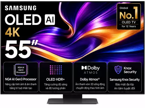 Smart Tivi OLED Samsung AI 4K 55 inch QA55S90F