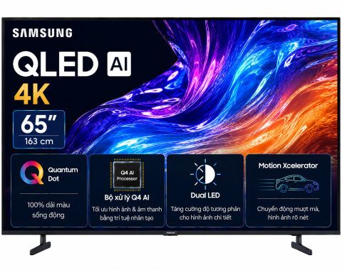 Smart Tivi QLED Samsung AI 4K 65 inch QA65Q7FA