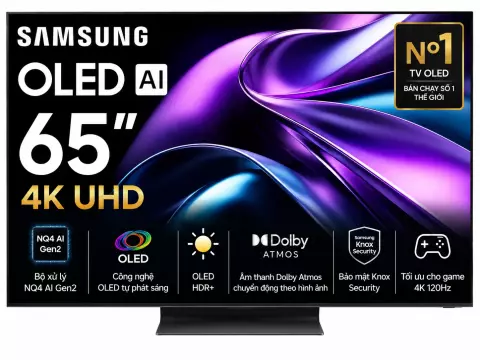 Smart Tivi OLED Samsung AI 4K 65 inch QA65S85F