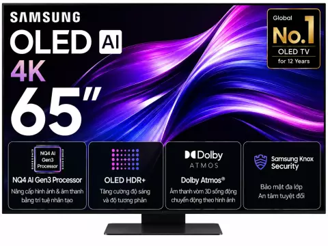 Smart Tivi OLED Samsung AI 4K 65 inch QA65S90F