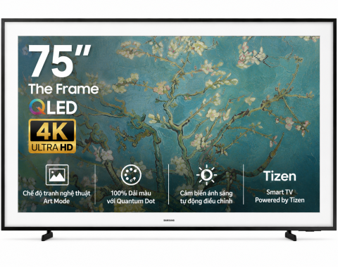 Smart Tivi Khung Tranh The Frame QLED Samsung 4K 75 inch QA75LS03D