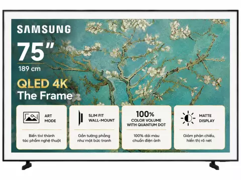 Tivi Khung Tranh The Frame Samsung QLED 4K 75 Inch QA75LS03F