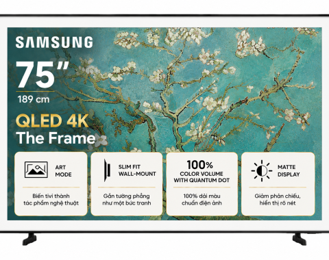 Tivi Khung Tranh The Frame Samsung QLED 4K 75 Inch QA75LS03F