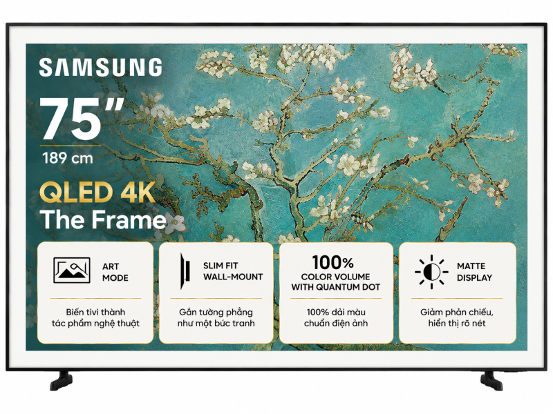 Tivi Khung Tranh The Frame Samsung QLED 4K 75 Inch QA75LS03F