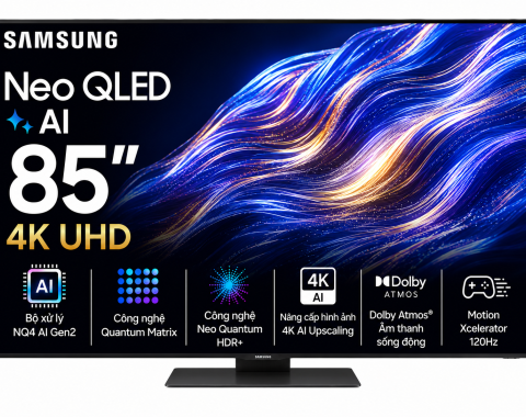 Smart Tivi Neo QLED Samsung AI 4K 85 inch QA85QN70F