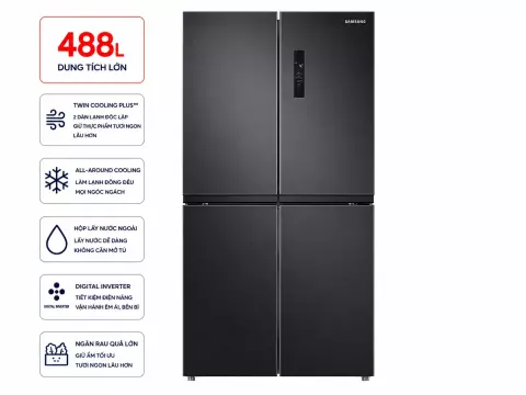 Tủ lạnh Samsung Inverter 488 lít RF48A4000B4/SV