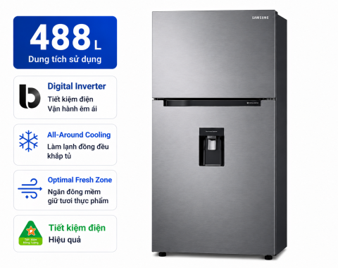 Tủ lạnh Samsung Inverter 488 lít RF48A4010M9/SV