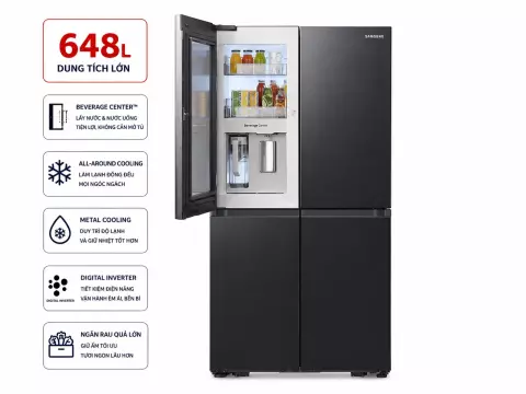 Tủ lạnh Samsung Inverter 648 lít RF59C766FB1/SV