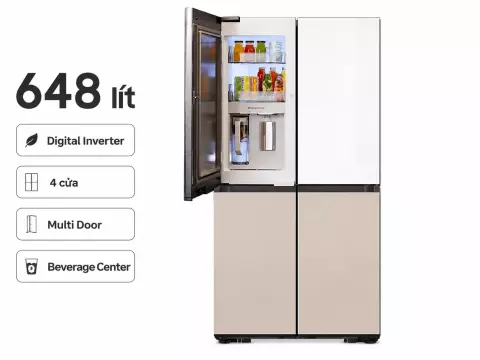 Tủ lạnh Samsung Inverter 648 lít RF59CB66F8S/SV