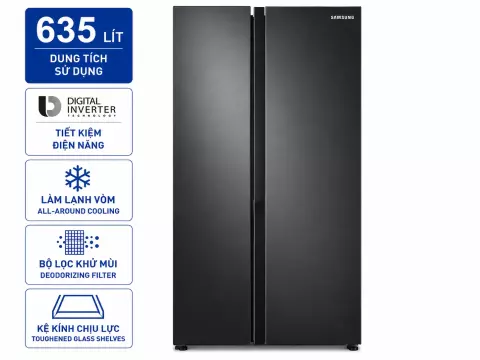 Tủ lạnh Samsung Inverter 635 lít RS64R5301B4/SV