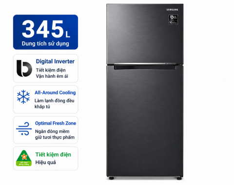 Tủ lạnh Samsung Inverter 345 lít RT35CG5544B1SV