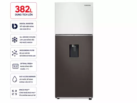 Tủ lạnh Samsung Inverter 382 lít Bespoke RT38CB6784C3SV