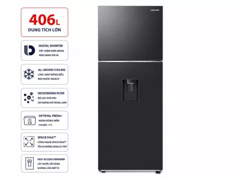 Tủ lạnh Samsung Inverter 406 lít RT42CG6584B1SV