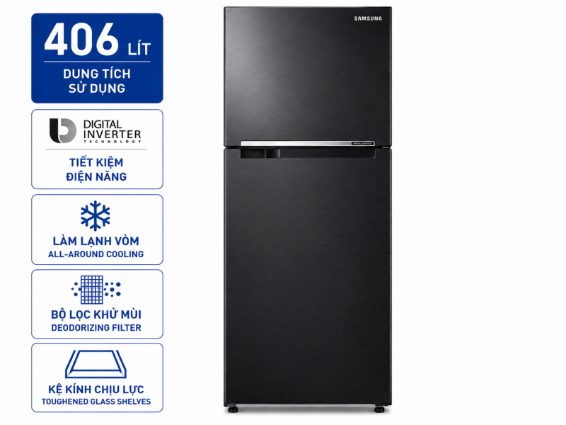 Tủ lạnh Samsung Inverter 406 lít RT42CG6584B1SV