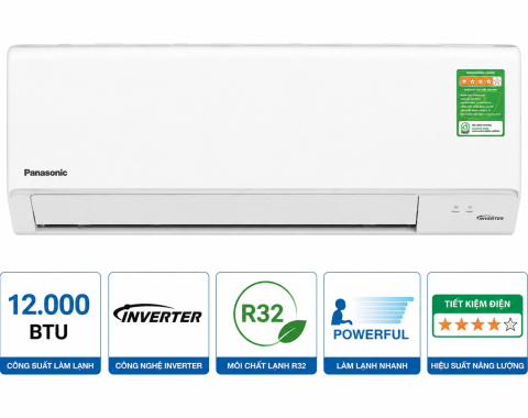 Điều hòa Panasonic 1 chiều 12.000BTU inverter RU12AKH-8