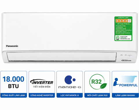 Điều hòa Panasonic 18000BTU 1 chiều inverter RU18AKH-8B