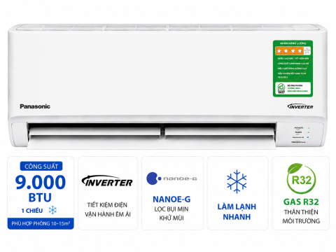 Điều hòa Panasonic 9000BTU 1 chiều inverter RU9AKH-8