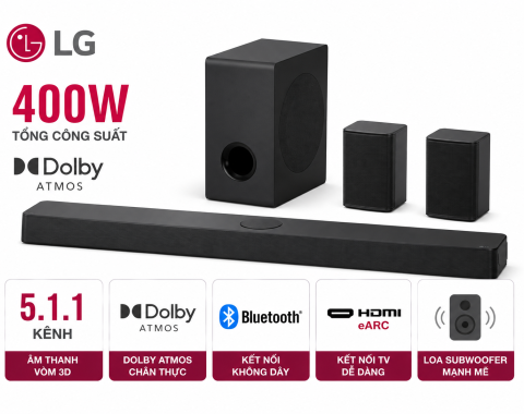Bộ loa thanh LG S70TY 400W