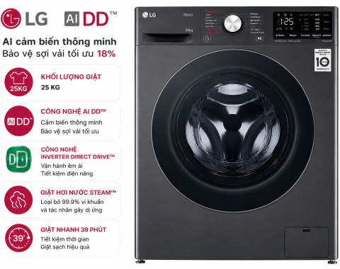 Máy giặt LG AI DD Inverter 25 kg T2725SX5