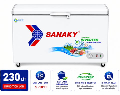 Tủ đông Sanaky 230 lít TD.VH230HY