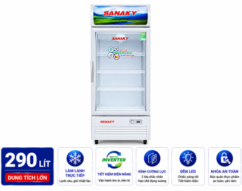 Tủ mát Sanaky 290 lít TM.VH358KL