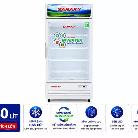 Tủ mát Sanaky Inverter 340 lít TM.VH408K3L